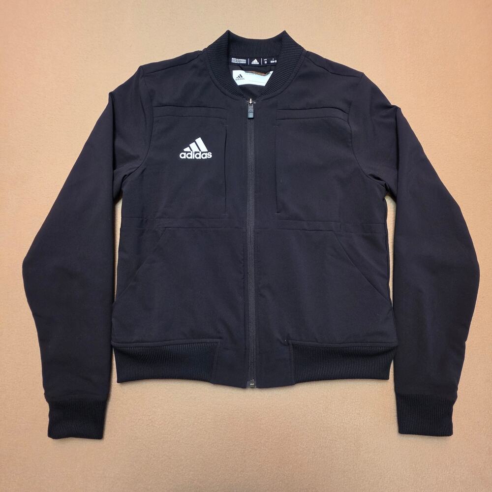 Adidas Sideline 21 Woven Bomber Jacket Black Sz XS